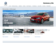 Tablet Screenshot of carmonaycia.volkswagen.cl