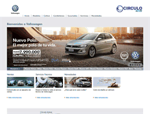 Tablet Screenshot of circuloautos.volkswagen.cl