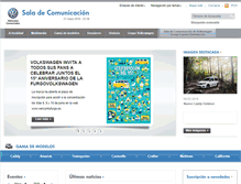 Tablet Screenshot of comunicacion.comerciales.volkswagen.es