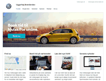 Tablet Screenshot of broenderslev.volkswagen.dk