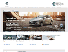 Tablet Screenshot of comercialdelreal.volkswagen.cl