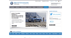 Desktop Screenshot of comunicacion.volkswagen.es
