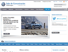 Tablet Screenshot of comunicacion.volkswagen.es