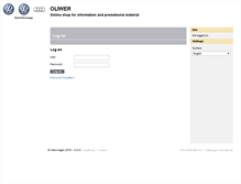 Tablet Screenshot of informationsmittel-bestellkatalog.volkswagen.de